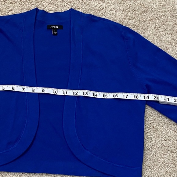 “APT 9” 💙 Super Cute 🌈 Royal Blue Bolero Sweater - Picture 13 of 16
